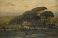 Pinar de la Villa Barberini paisaje tonalista George Inness